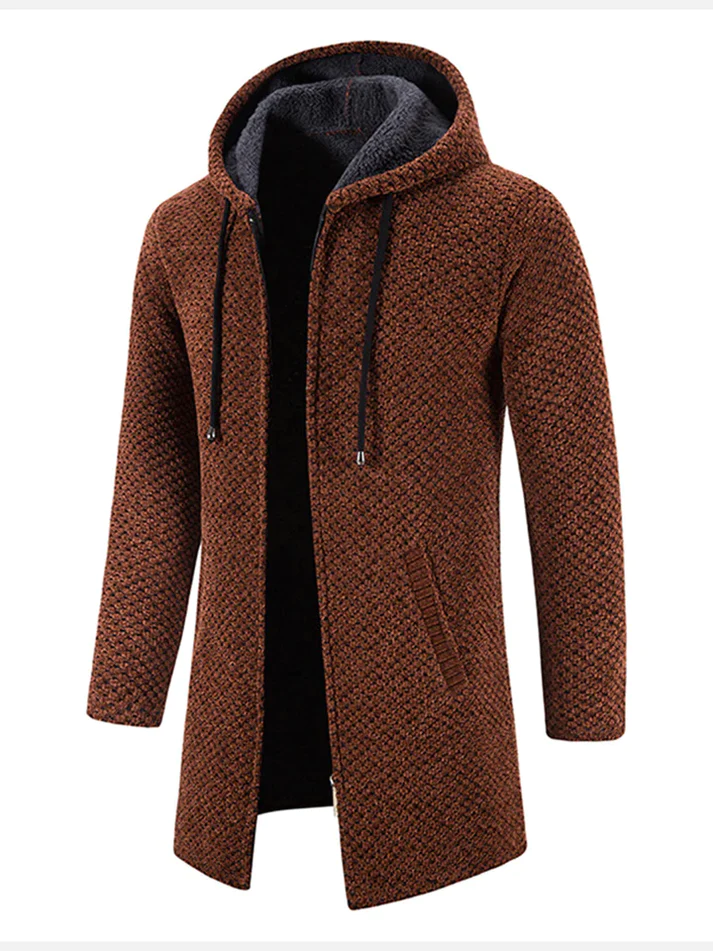 Levoire | Gilet Long En Polaire Doublé Braun