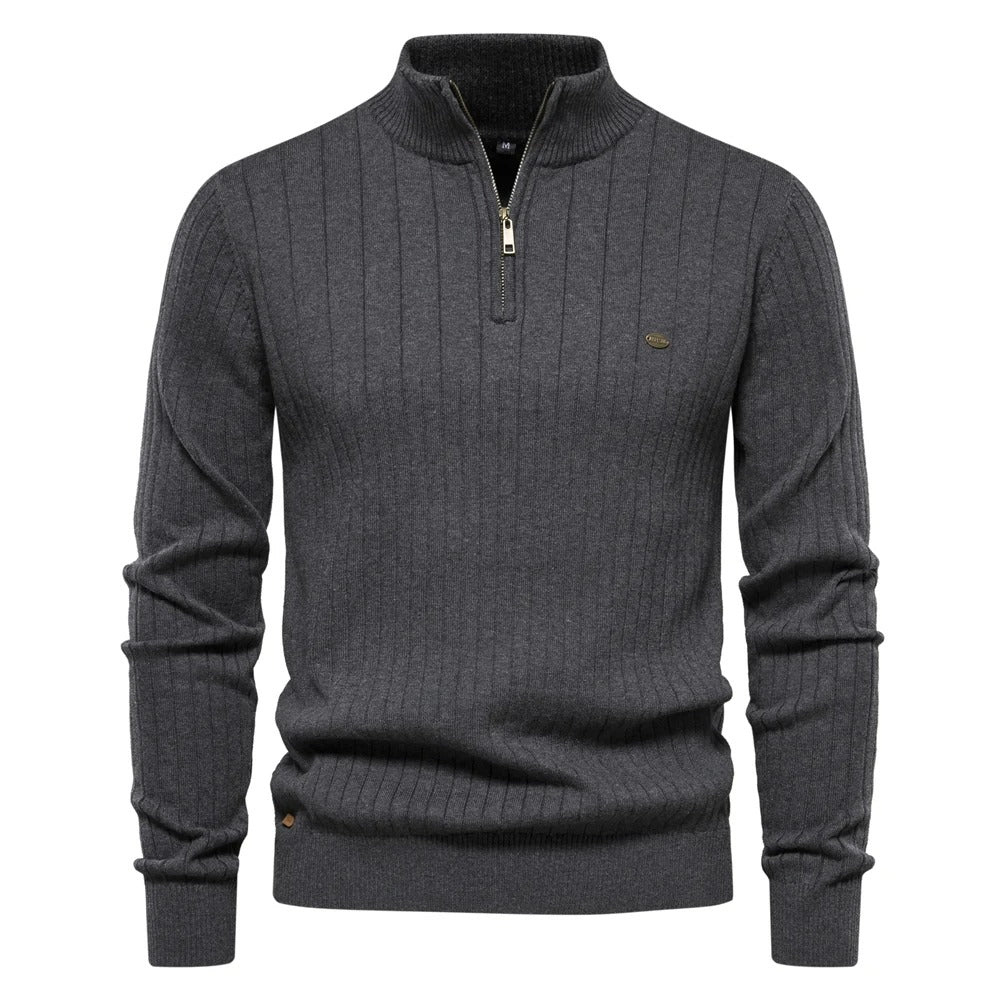 Levoire | Pull En Tricot Pour Hommes Au Style Décontracté Gris