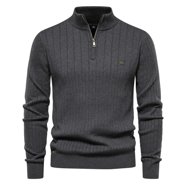 Levoire | Pull En Tricot Pour Hommes Au Style Décontracté Gris