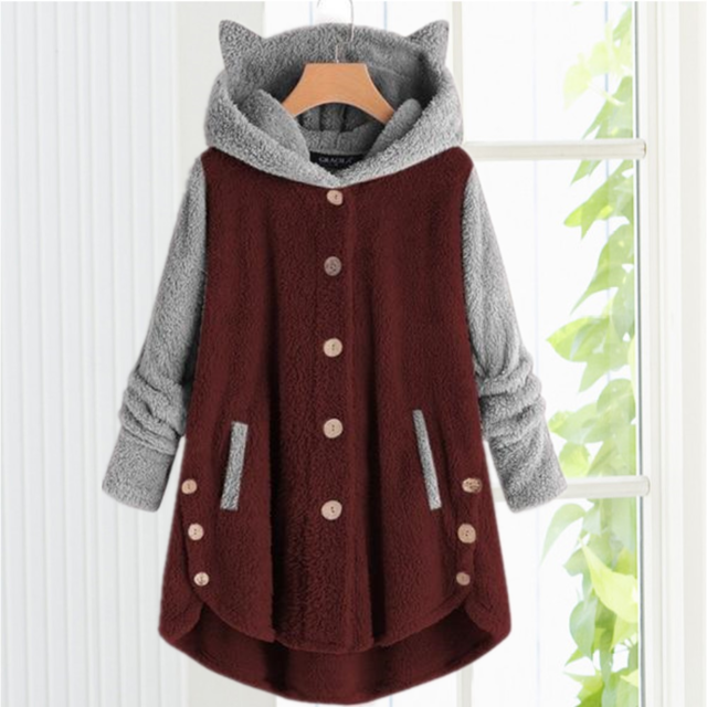 Levoire | à Capuche Avec Oreilles De Chat Rouge