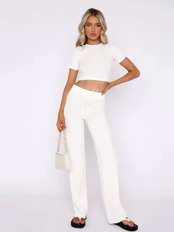 Levoire | Top Court Et Pantalon Blanc