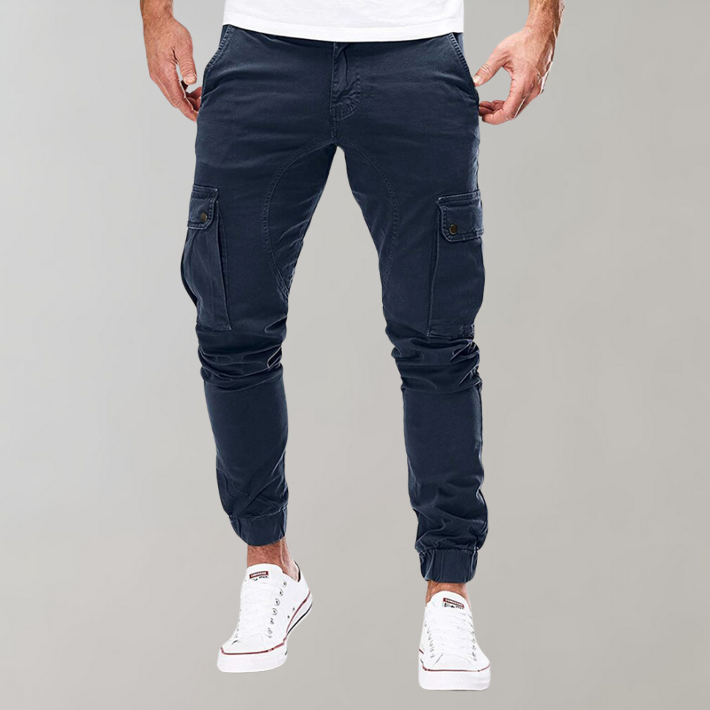 Levoire | Pantalon Cargo Pratique Homme Bleu marine