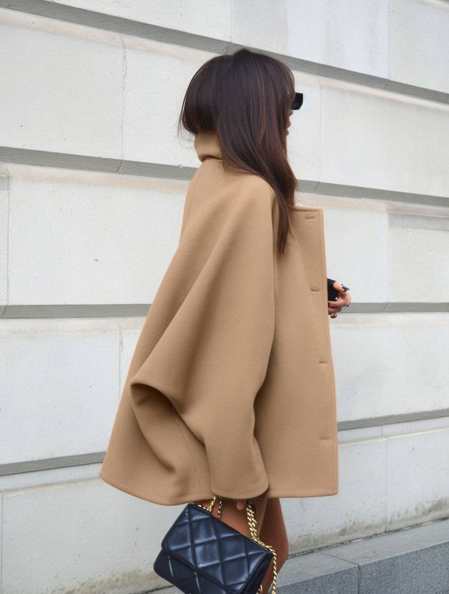Levoire | Veste Femme Avec Coupe Ample, Col Large Et Poches Pratiques Pour Un Look Élégant