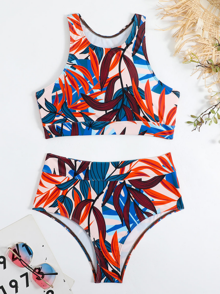 Levoire | Femmes Bikini taille haute sportif Vêtements de bain femmes Couleur