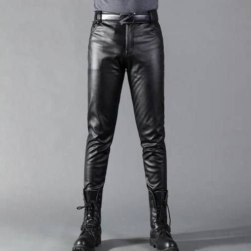 Levoire | Pantalon en cuir avec finition brillante et coupe flatteuse pour Femmes