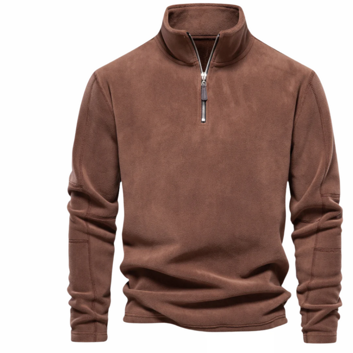 Levoire | Gilet Chaud En Polaire Laine Fait Main Braun