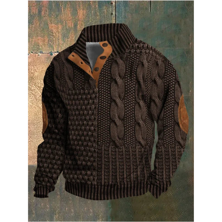 Levoire | Pull en tricot pour hommes pour les jours frais Braun