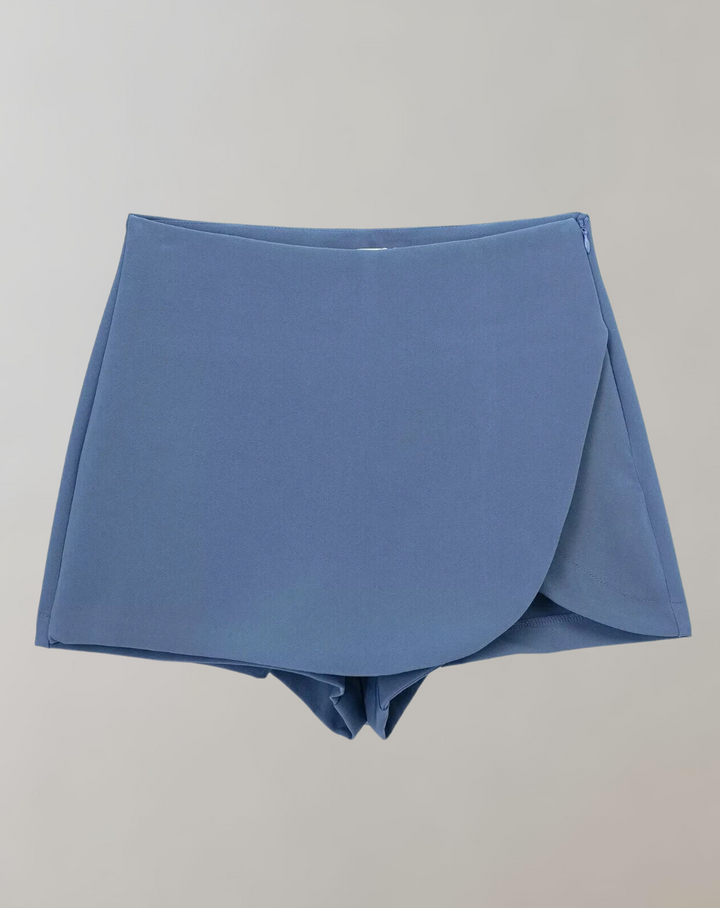Levoire - Jupes mini asymétriques décontractées Bleu