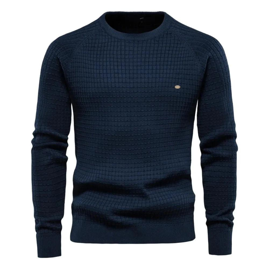 Levoire | Pull Homme Col Rond Nick Bleu marine