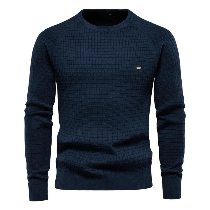 Levoire | Pull Homme Col Rond Nick Bleu marine