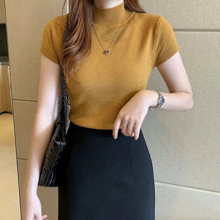 Levoire | T-Shirt Caelis - Confortable Et Élégant Jaune-brun