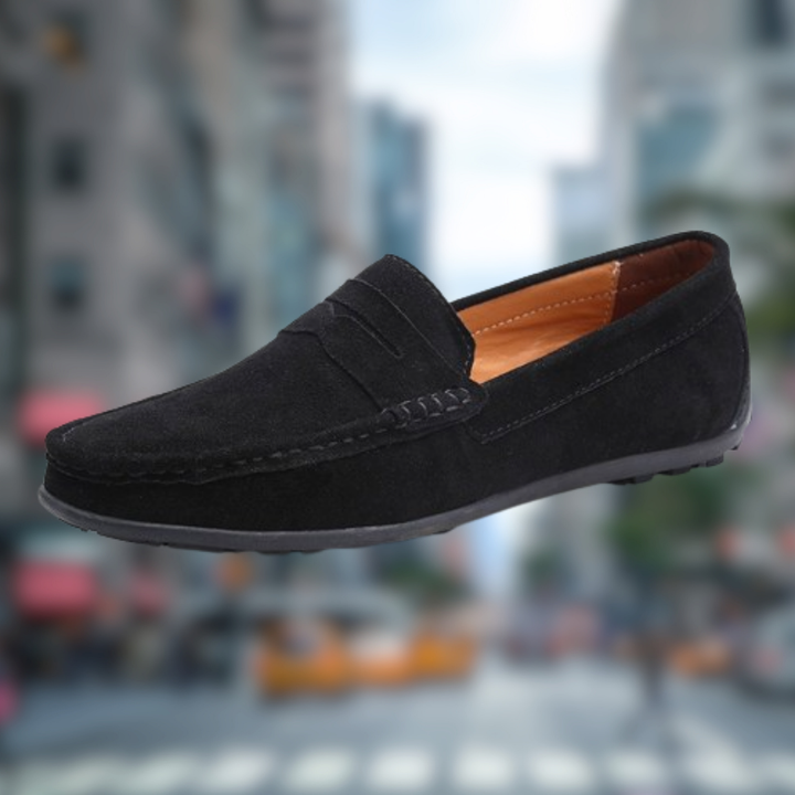 Levoire | Mocassin effet cuir suédé Nero