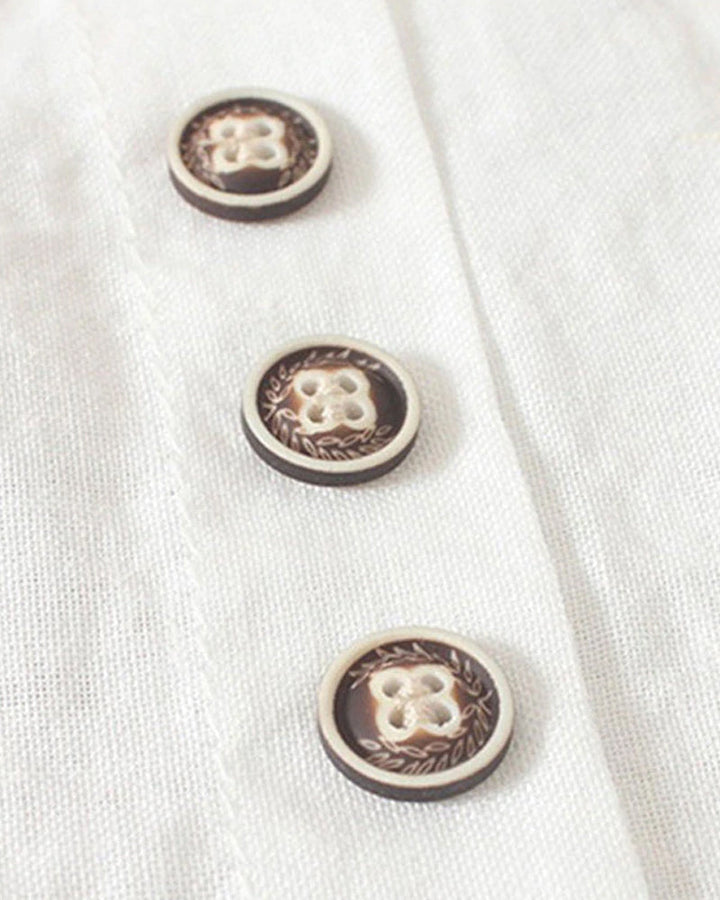 Levoire | Chemise À Manches Courtes Avec Col Rond Et Boutons
