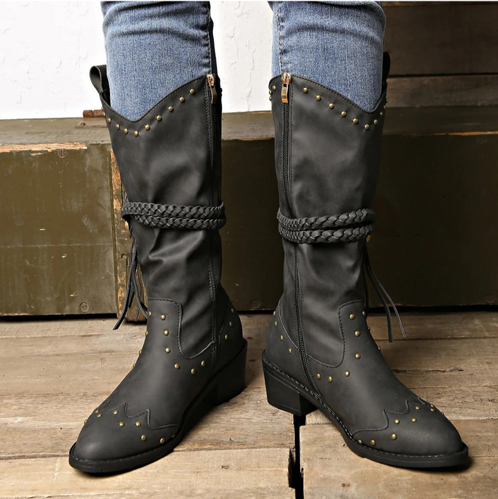 Levoire | Bottes Western FR Femmes Noir