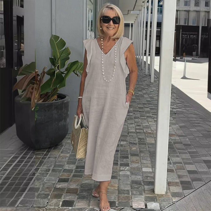 Levoire | Robe De Loisirs En Lin Abricot