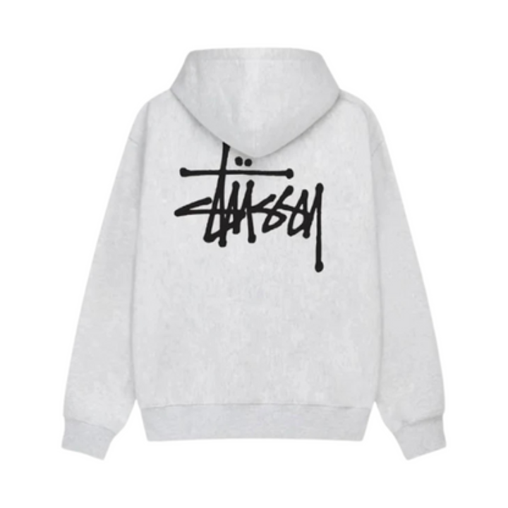 Levoire | Sweat à capuche grande taille unisexe sans fermeture éclair dans un style streetwear tendance Gris