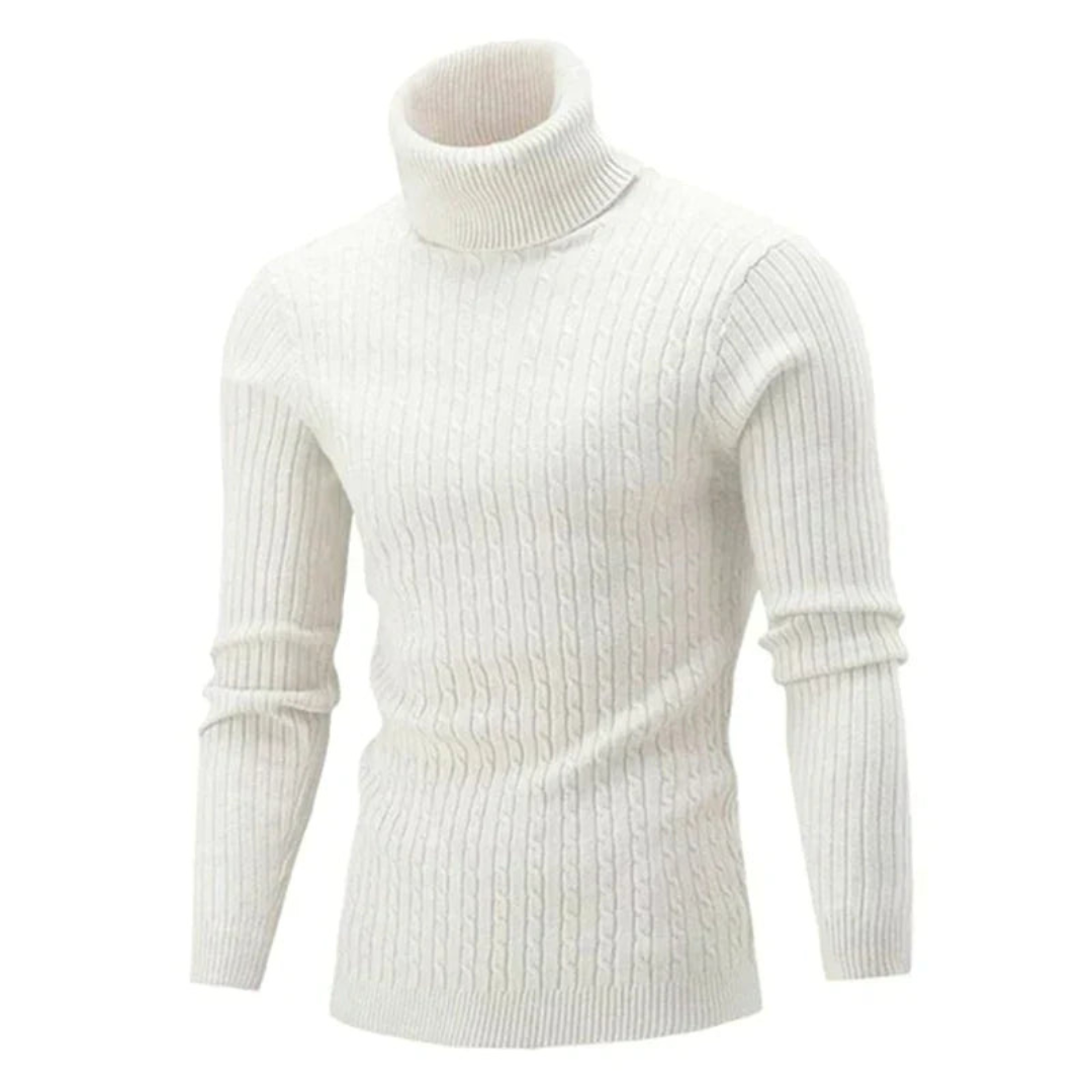 Levoire | Pull à col roulé pour hommes Blanc