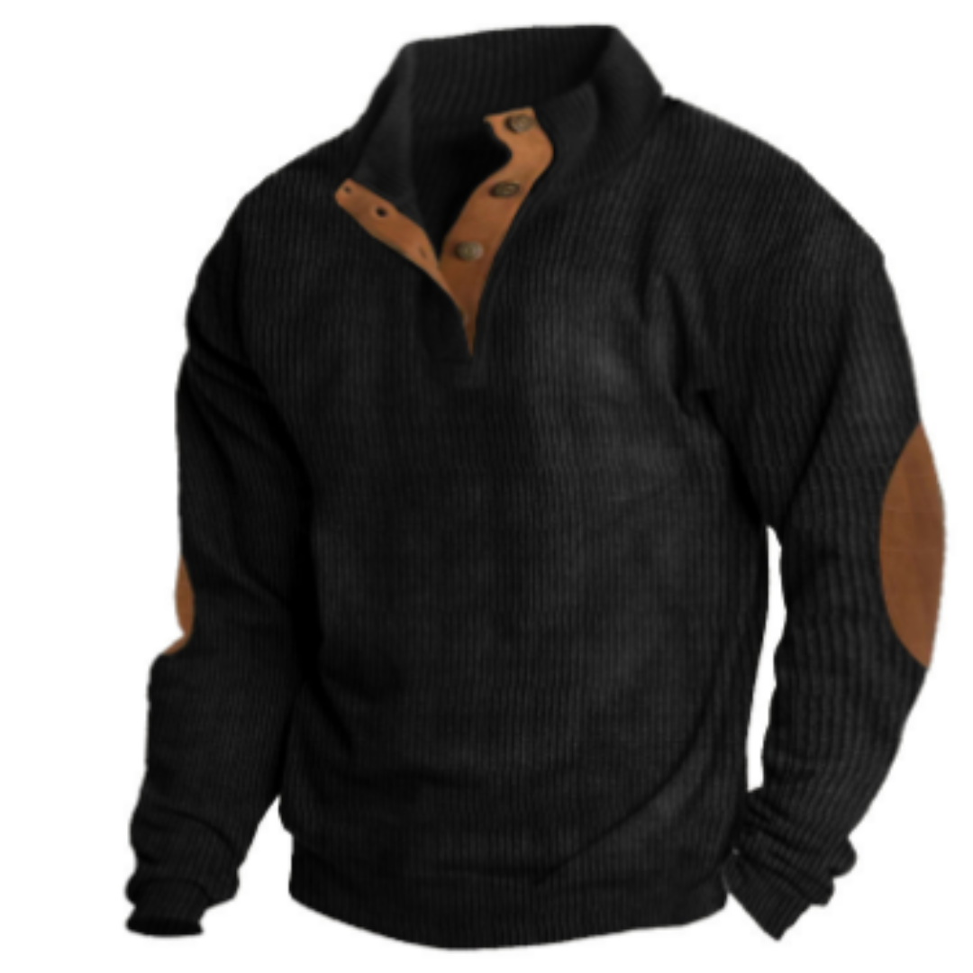 Levoire | Pull chaud pour hommes vintage Noir