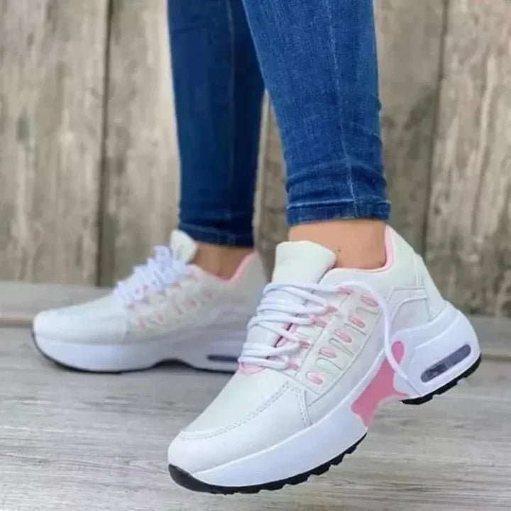 Levoire | Baskets Sportives Bicolores Tendance Blanc rose