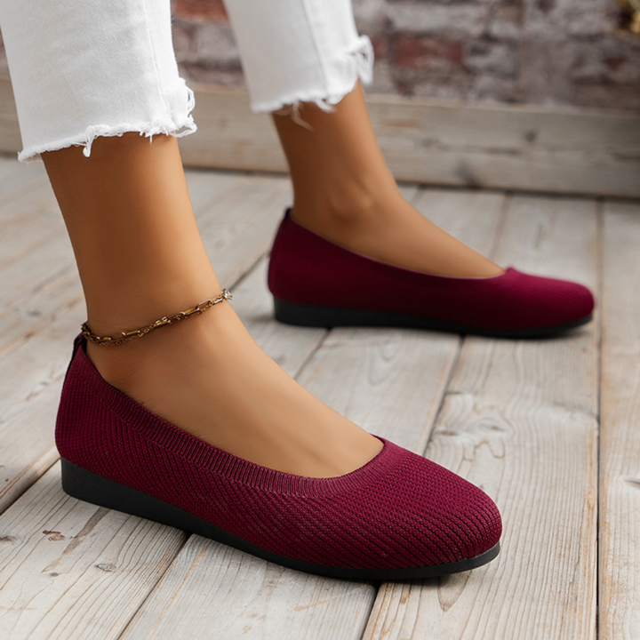 Levoire | Ballerine élégantes et respirantes Bordeaux