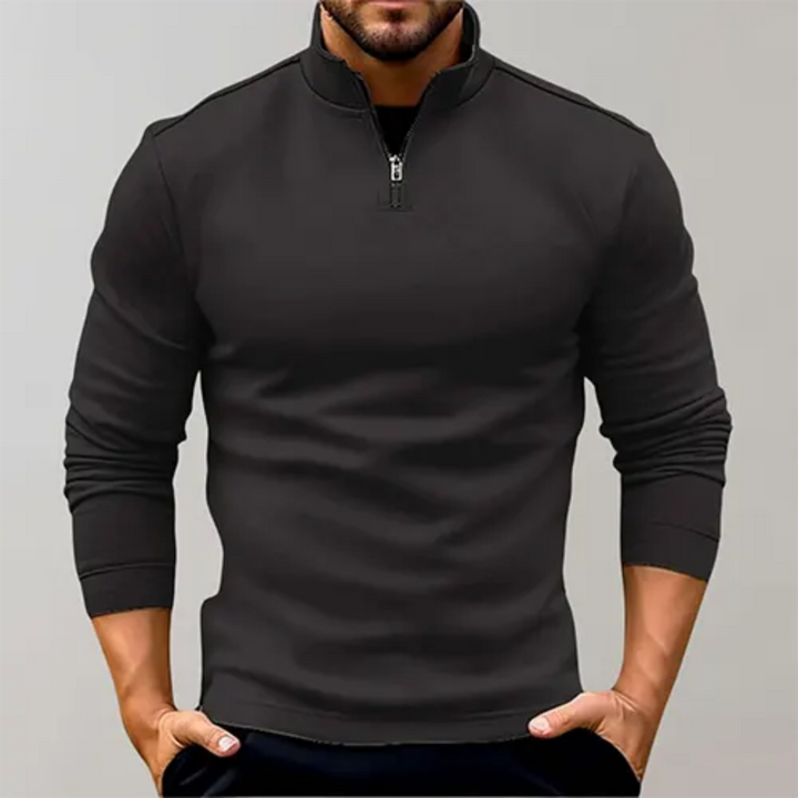 Levoire | Haut demi-zip pull pour hommes Noir