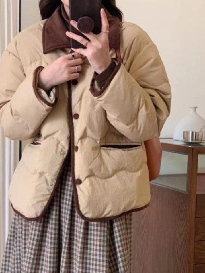 Levoire | Veste Courte En Duvet Pour Femmes Pour Le Style Et Le Confort Vert olive
