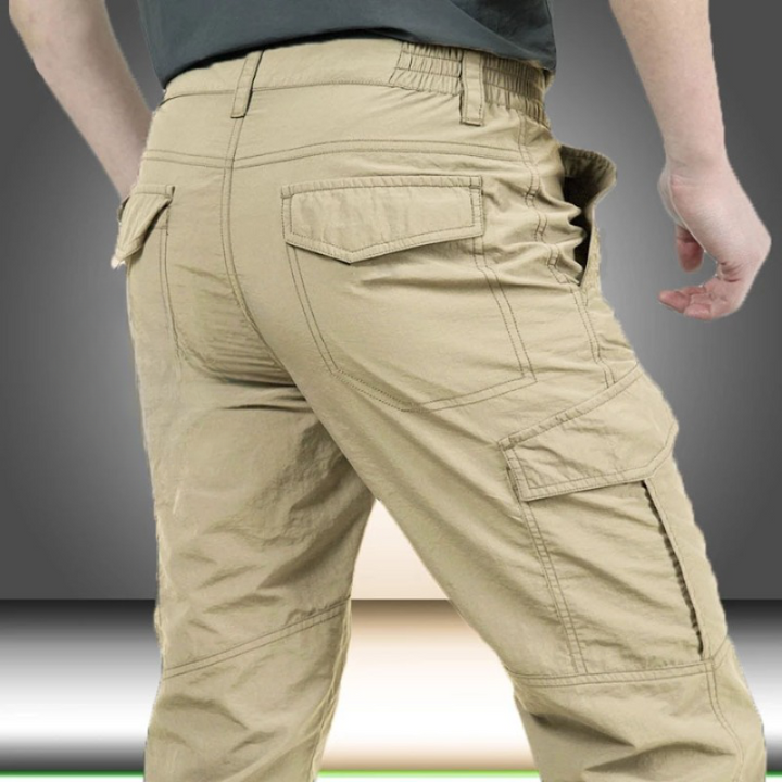 Levoire | Pantalon cargo pour hommes fonctionnel et stylé avec poches à rabat pratiques Beige