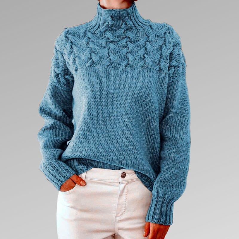 Levoire | Chauffe Pull Femmes Manches Longues Bleu clair