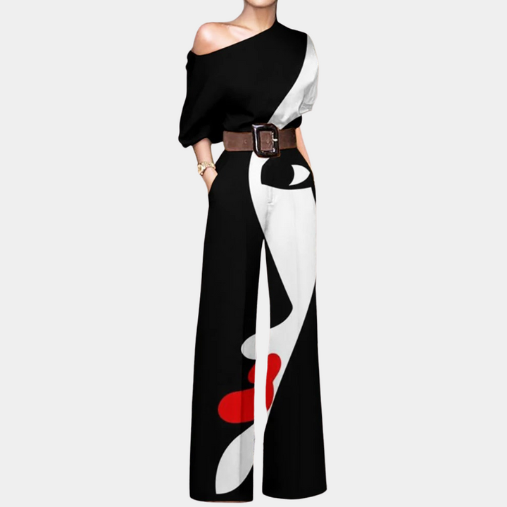 Levoire | Femme Combinaison élégante Polyvalente & Confortable Pour Femmes Noir Blanc