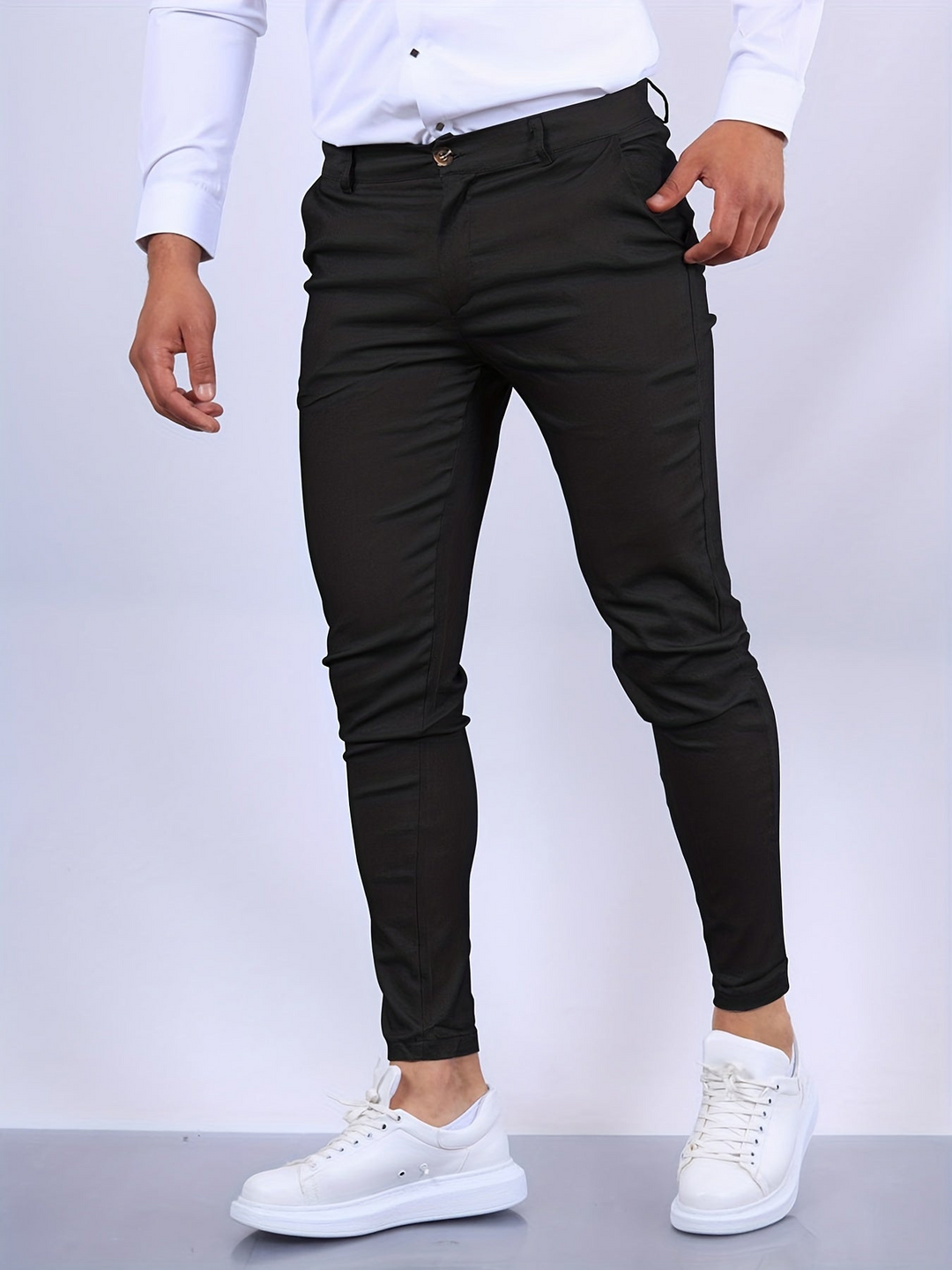 Levoire | Pantalon Chino Élégant et Confortable pour Hommes Blume Noir
