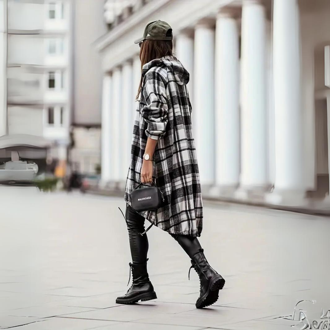 Levoire | Gilet À Carreaux Tendance Pour Femmes