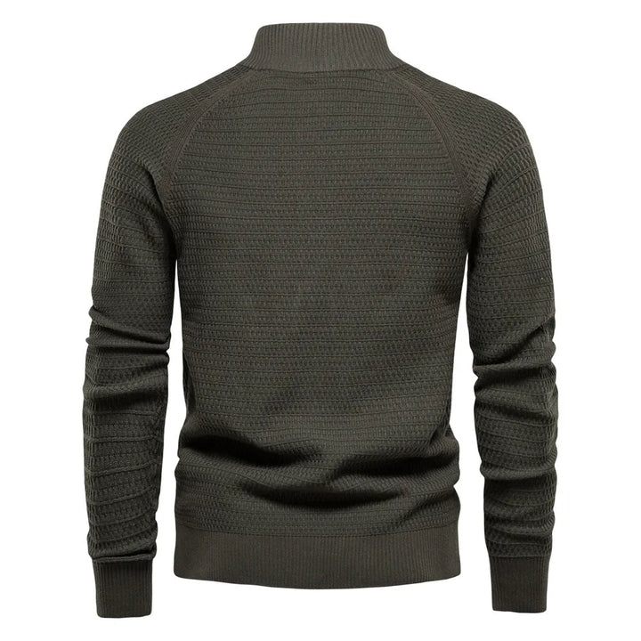 Levoire | Pull à col rond à manches longues avec fermeture à boutons