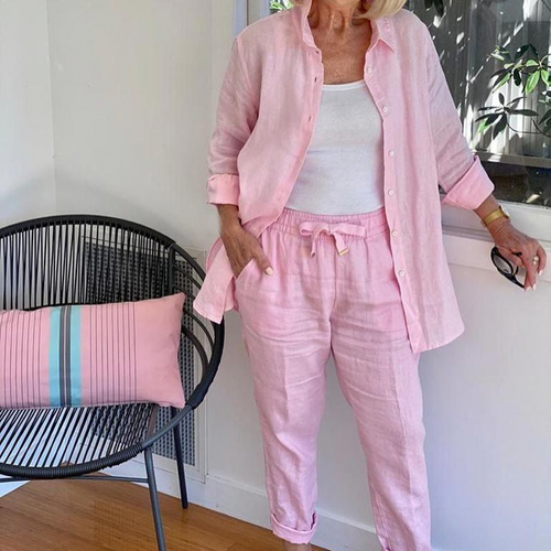 Levoire | Femmes Élégant Ensemble Chemisier & Pantalon Ensemble