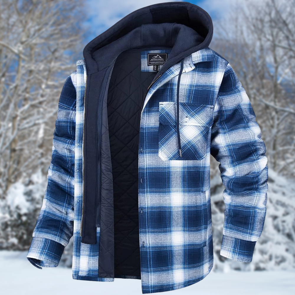 Levoire | Veste D'Hiver Pour Hommes Blanc - bleu clair