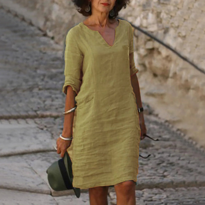 Levoire | Élégante Et Stylistique Robe kaki