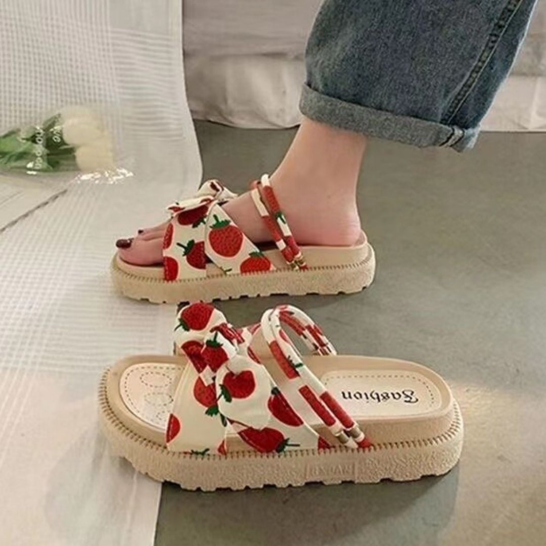 Levoire | Femme Elégant Sandales Fraise