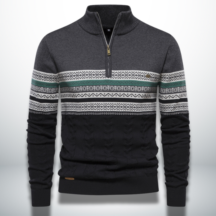 Levoire | Pull en coton pour homme fini Gris