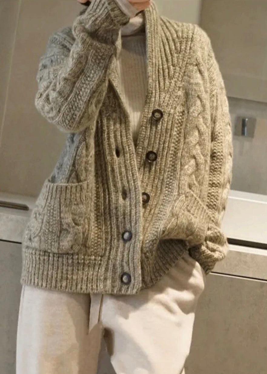 Levoire | Couleur Camel Veste À Boutons Avec Poches