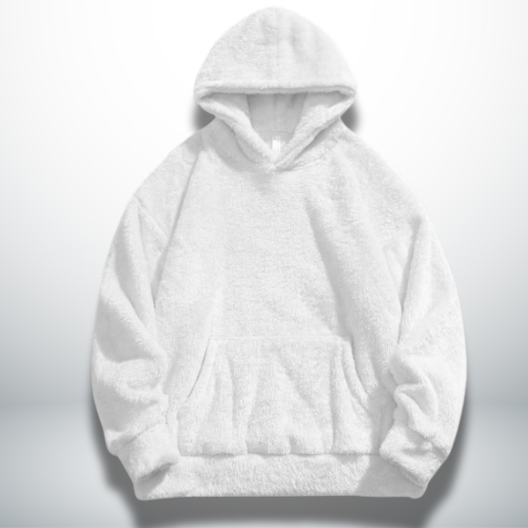 Levoire | Sweatshirt chaud et doux oversize unisexe Bianco