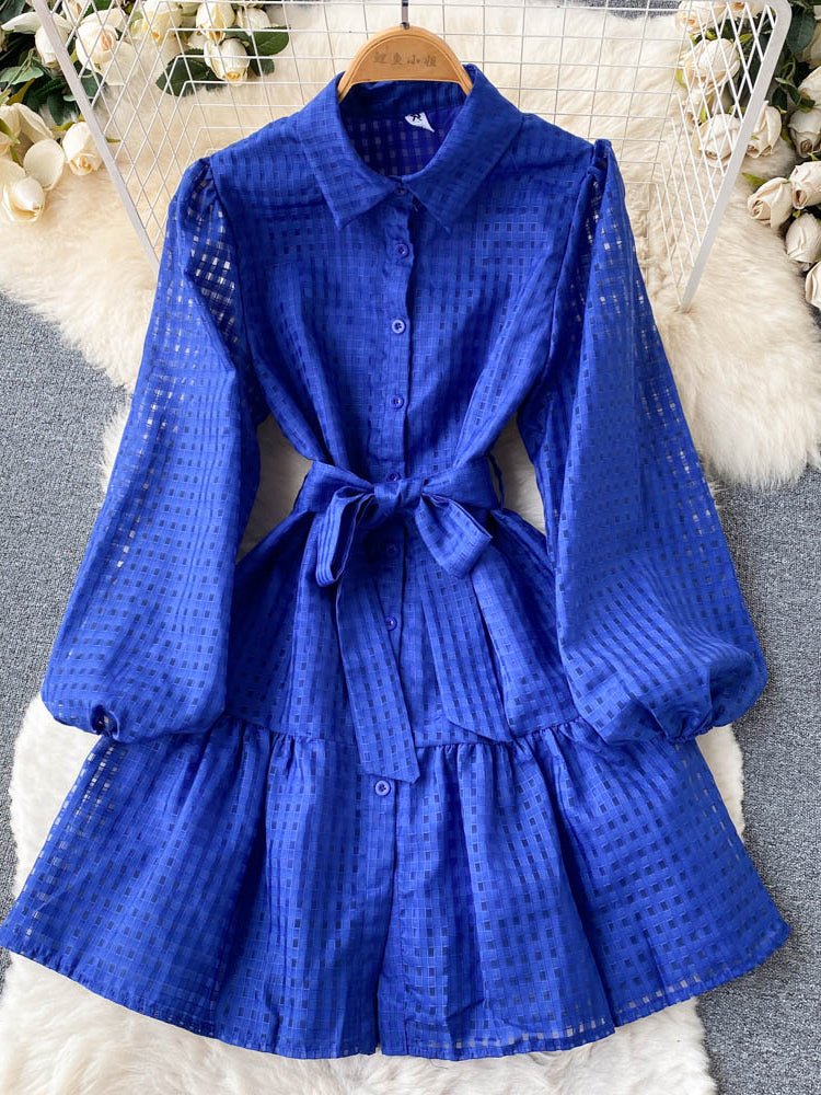 Levoire | Robe Mini Élégante Avec Manches Lanternes