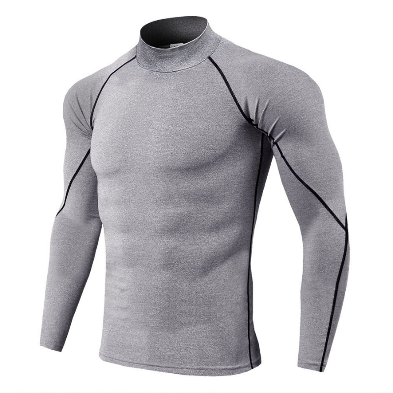 Levoire | T-shirt de sport pour hommes à manches longues Gris