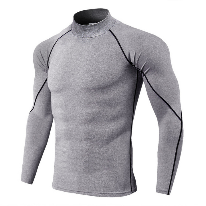 Levoire | T-shirt de sport pour hommes à manches longues Gris