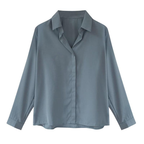 Levoire | Chemisier À Manches Longues En Chiffon Chemise Élégante