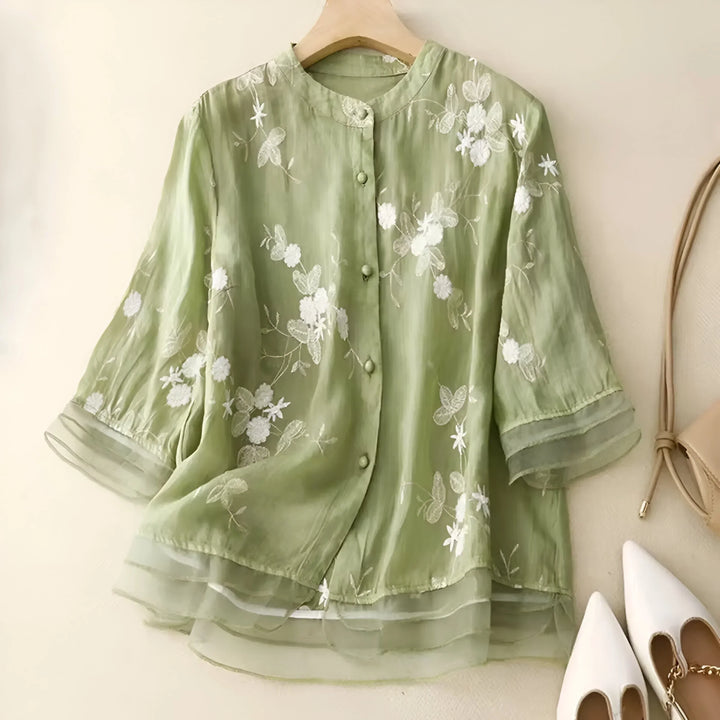 Levoire | Blouse Légère Et Élégante Vert