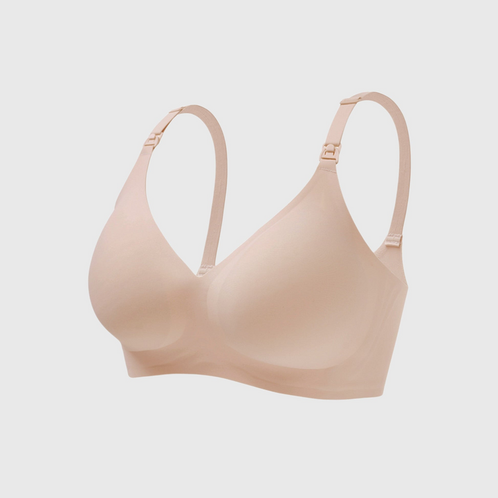 Levoire | Soutien-gorge d'allaitement confortable et soyeux avec bonnets à ouverture descendante Nude
