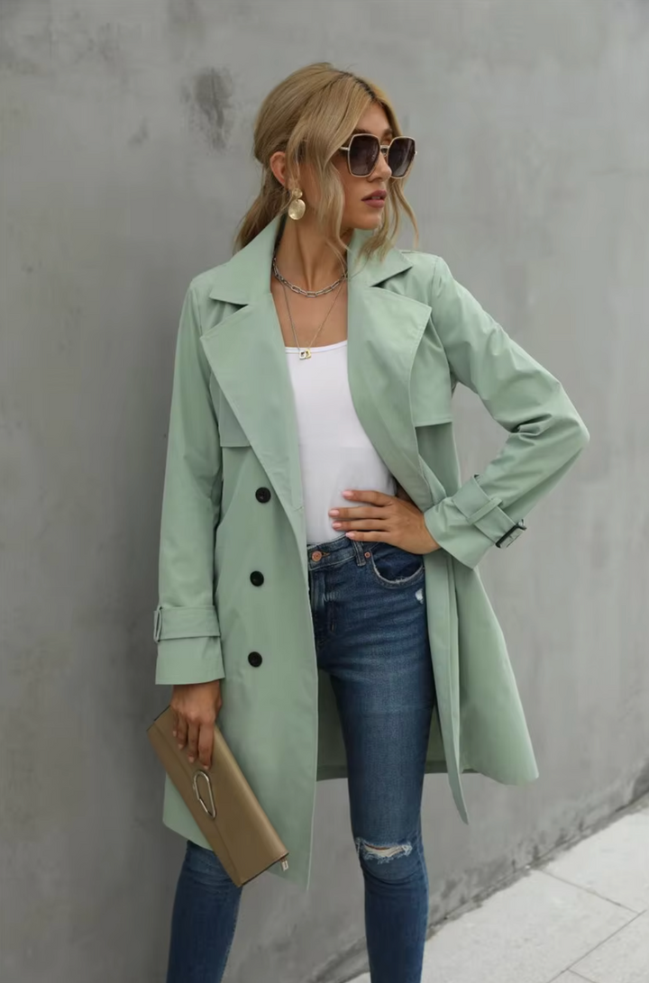 Levoire | Manteau Mi-Long Pour Les Jours Frais Vert