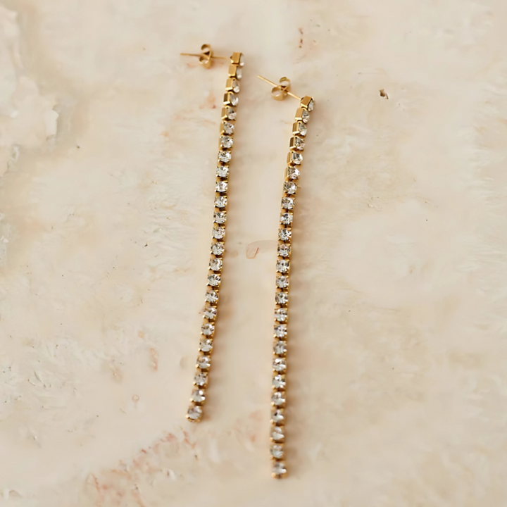 Levoire | Collier Boucles D'Oreilles Design De Pierre Élégant Or 8,3 cm