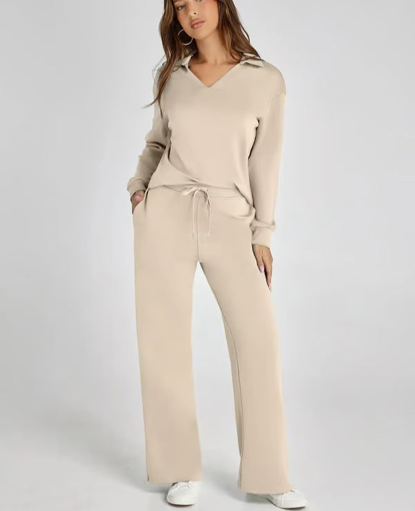 Levoire | Femmes Ensemble Deux Pièces Confortable & Tendance Apparence Pour Femmes Khaki
