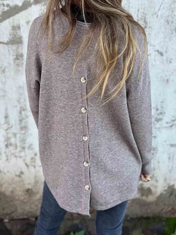 Levoire | Haut tricoté avec patte de boutonnage