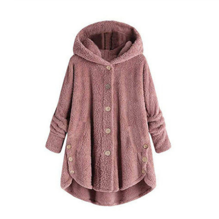 Levoire | Manteau FR Femmes Chaud Capuche Rosa